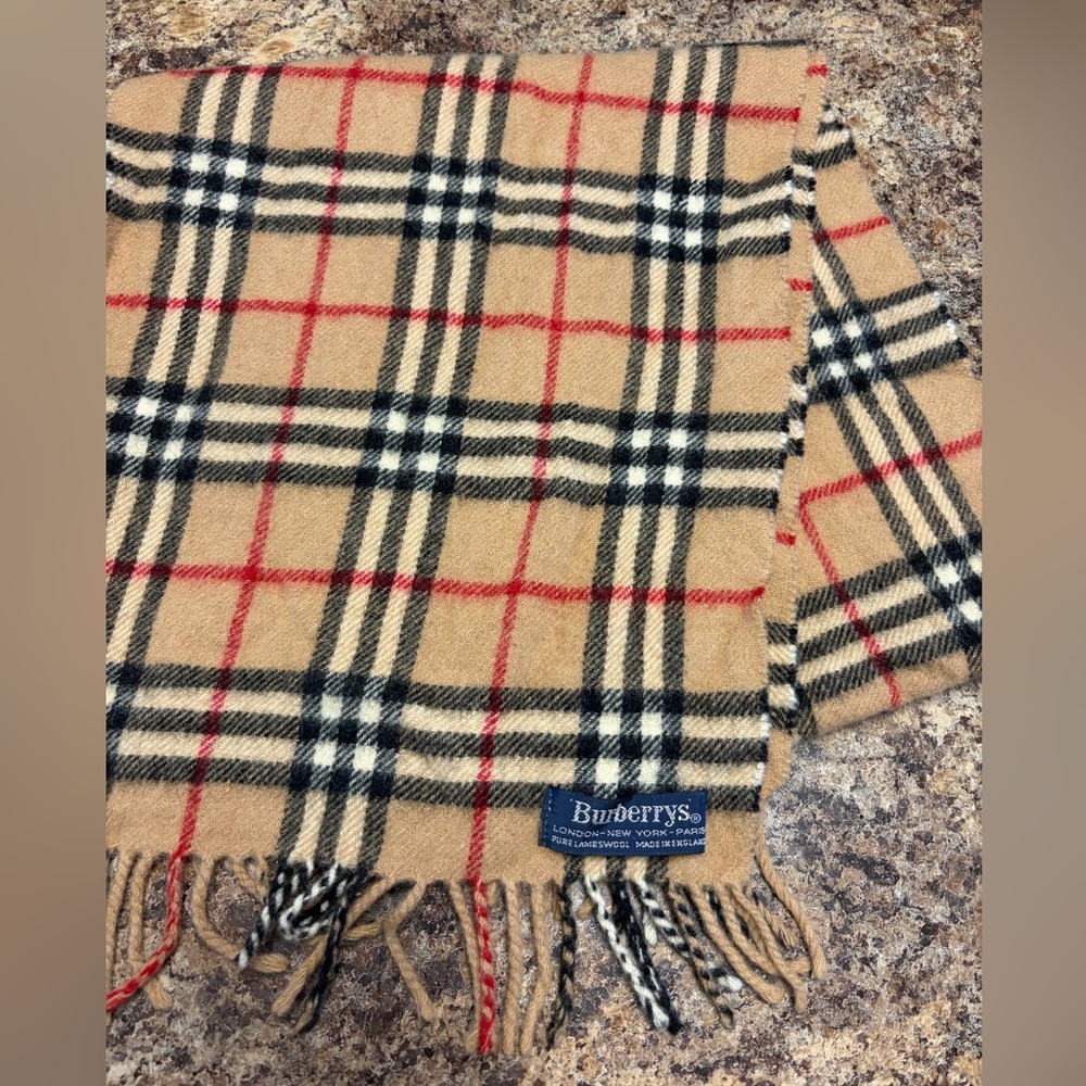 Burberry Kids Check Cashmere Scarf